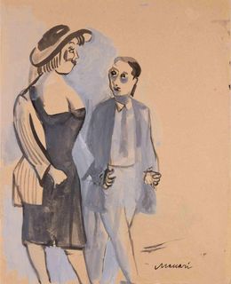Fine Art Drawings, The Companion, Mino Maccari