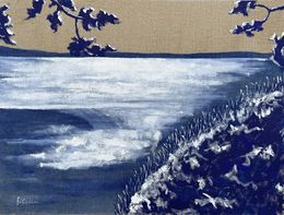 Pintura, Littoral - lin bleu outremer, Frédéric Cadiou