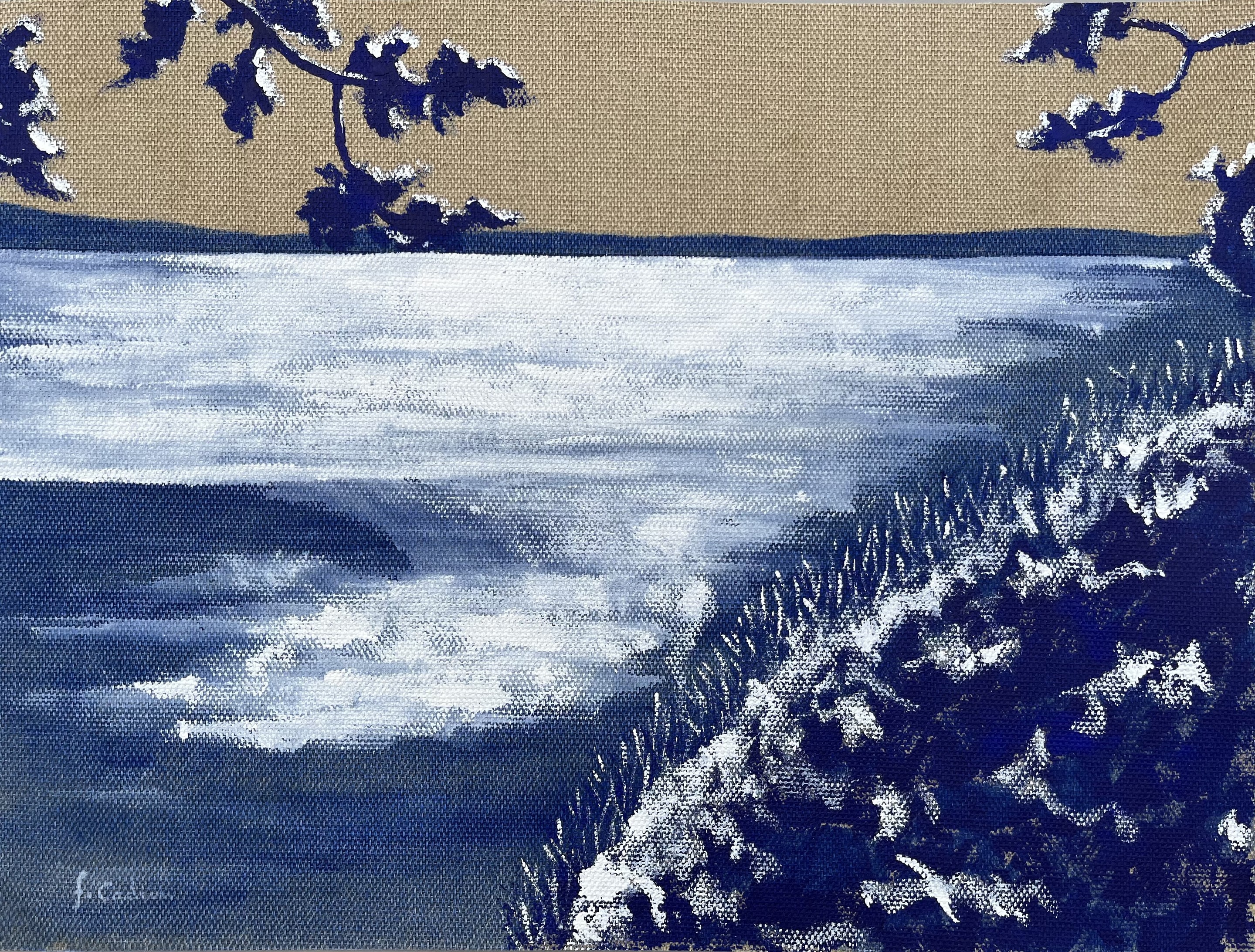 Frédéric Cadiou, Littoral - lin bleu outremer Frédéric Cadiou, Littoral - lin bleu outremer
