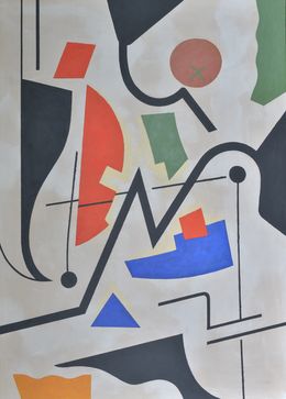 Painting, Zigzag, Hervé Dupuis