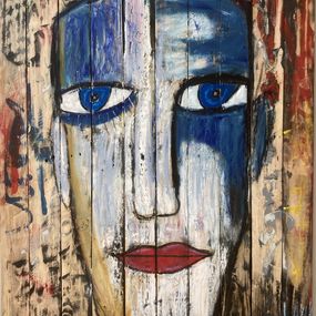 Peinture, Cloué dans le bois, Eric Doisy