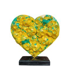 Escultura, HeartSkull Yellow Blue, VL.