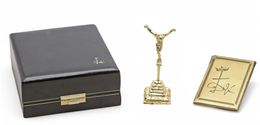 Skulpturen, Jesus Gold 18 carat-Christ San Juan de la Cruz, Salvador Dali