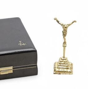 Escultura, Jesus Gold 18 carat-Christ San Juan de la Cruz, Salvador Dali