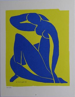 Édition, Nude Blue over Yellow, Henri Matisse