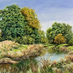 Painting, Landscape with a pond and forest, Schagen Vita