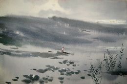 Painting, Lotuses on the Lake, Valery Savenets