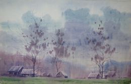 Painting, Early Morning in the Village, Valery Savenets