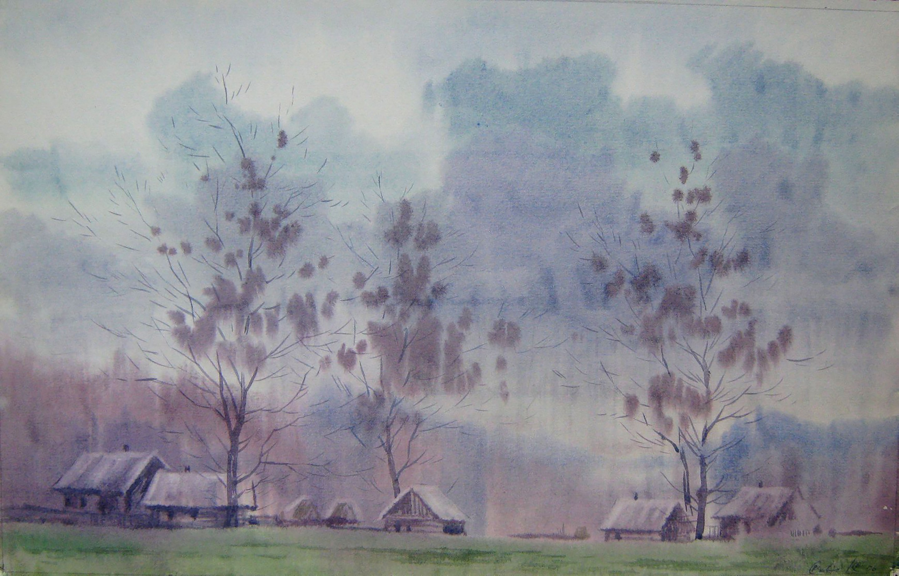 Valery Savenets, Early Morning in the Village Valery Savenets, Early Morning in the Village