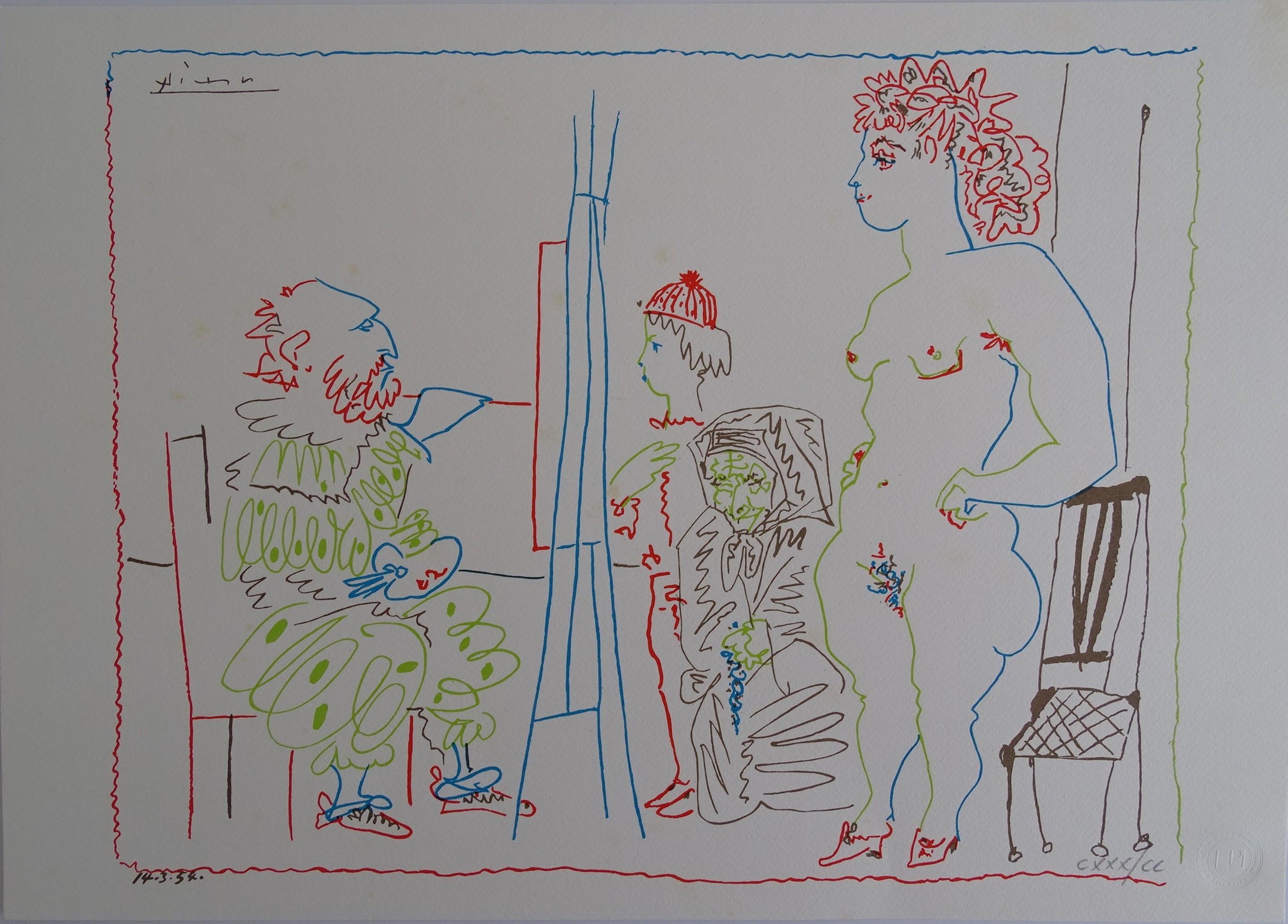 Pablo Picasso, El estudio del pintor Pablo Picasso, El estudio del pintor