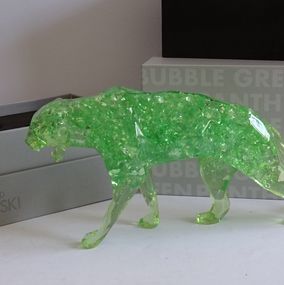 Diseño, Panther bubble - Green Edition, Richard Orlinski