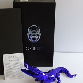 Diseño, Croco Spirit Purple, hand signed, Richard Orlinski