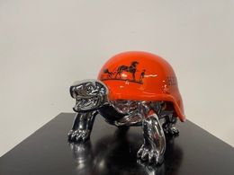 Sculpture, Hermes turtle - Fashion Desire - The Silver Peace Turtle, Diederik Van Apple
