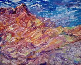 Painting, Rainbow Montains, Anna Privaloff