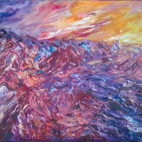 Pittura, Mountain Sunset, Anna Privaloff