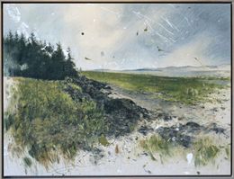 Painting, Kamouraska Bay, Chloé Giroux-Bertrand