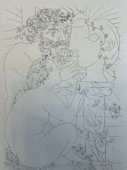 Print, Escultor con Modelo, Pablo Picasso
