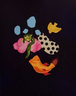 Pittura, La fuite de l'artiste Marcus le Chat face à l'IA dévoratrice, ou, l'inspiration providentielle, Frédérique Lanquetin