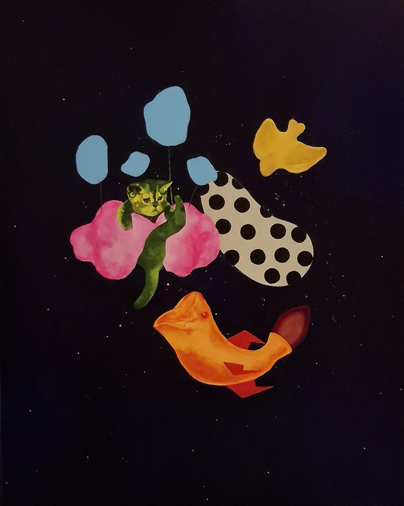 Frédérique Lanquetin, La fuite de l'artiste Marcus le Chat face à l'IA dévoratrice, ou, l'inspiration providentielle Frédérique Lanquetin, La fuite de l'artiste Marcus le Chat face à l'IA dévoratrice, ou, l'inspiration providentielle