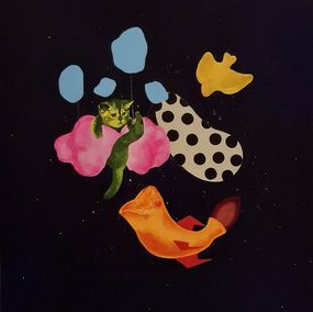 Pintura, La fuite de l'artiste Marcus le Chat face à l'IA dévoratrice, ou, l'inspiration providentielle, Frédérique Lanquetin