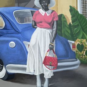 Peinture, Femme (Woman) - 21st Century, Contemporary, Figurative, Portrait, Modern, Woman, Alawaye Tope