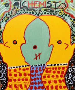 Peinture, Alchemist - 21st Century, Contemporary, Abstract, Pop Culture, Mental Health, Olumide Ajayi