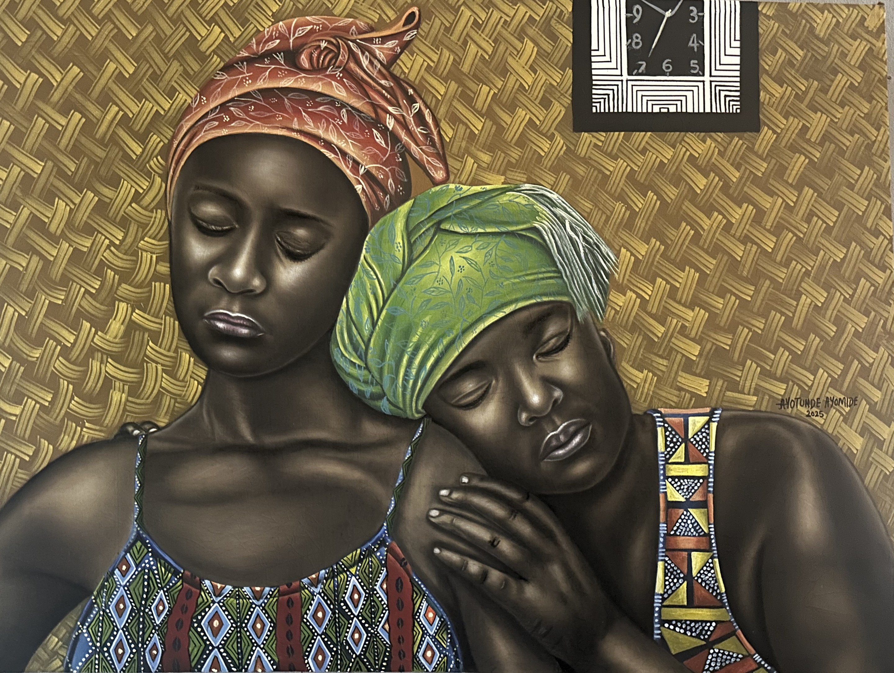 Ayotunde Ayomide, Stronghold Sisters - Contemporary, 21st Century, Figurative Portrait, Women Love Ayotunde Ayomide, Stronghold Sisters - Contemporary, 21st Century, Figurative Portrait, Women Love