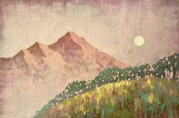 Gemälde, Pink Mountains, Ekaterina Prisich
