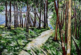 Peinture, Forest scene, Anand Manchiraju