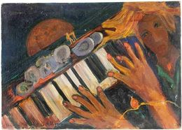 Peinture, The Pianist, Sirio Pellegrini