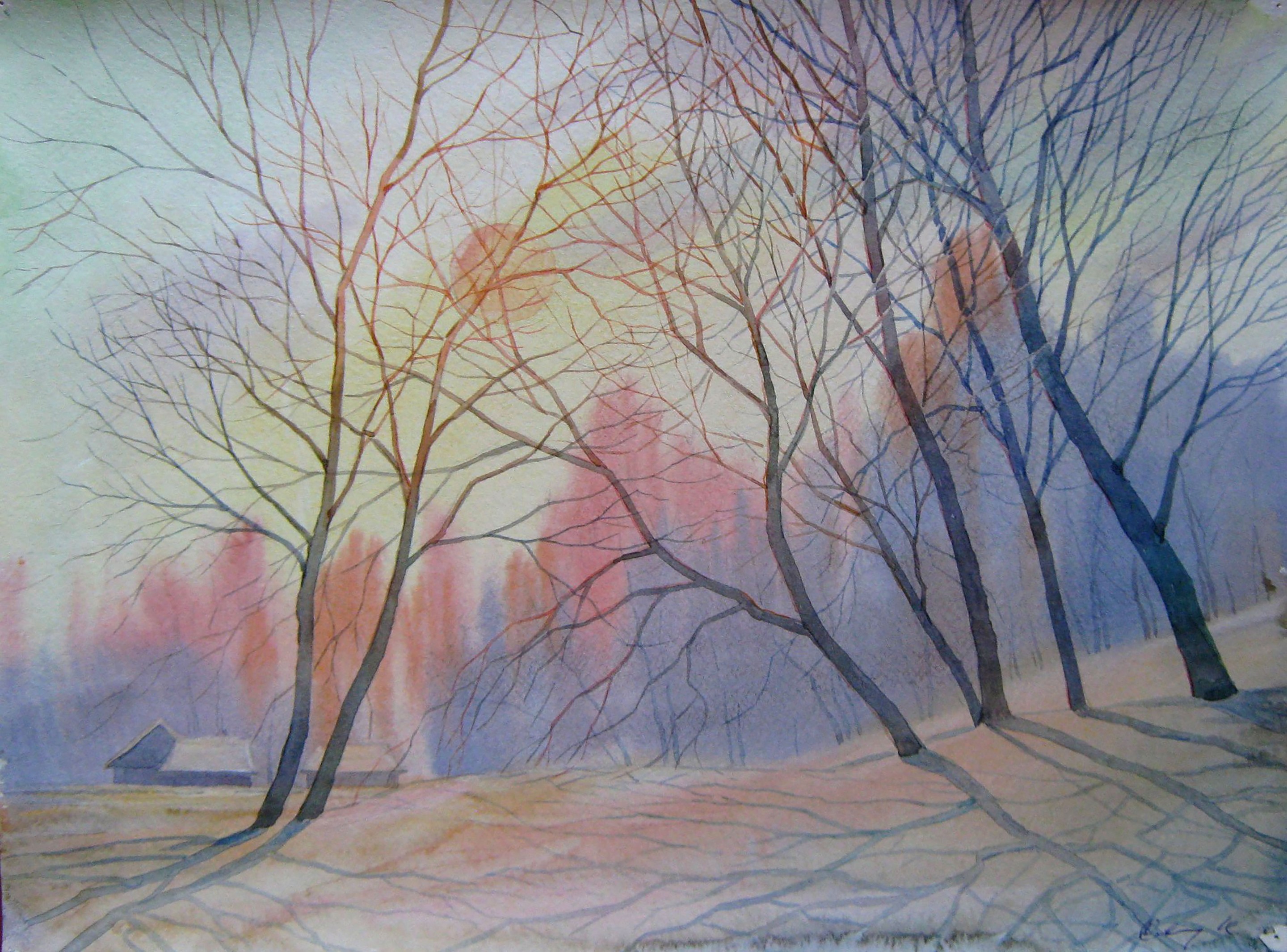 Valery Savenets, Sunny Winter Morning Valery Savenets, Sunny Winter Morning