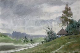 Pittura, Sun Rays Through the Clouds, Valery Savenets