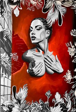 Peinture, Rouge désir, Fabio Purino