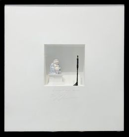 Print, Giacometti meets Buddha, Volker Kühn