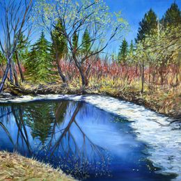 Painting, Once in The April, Anna Bychkova