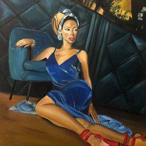 Pittura, Blue dress, Alena Di Santo