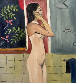 Painting, Reflexes in the Bathroom, Roxana Khonkulova