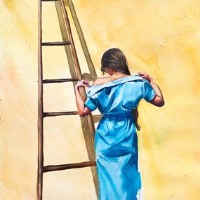 Dessin, Lady in lazur dress, MKate