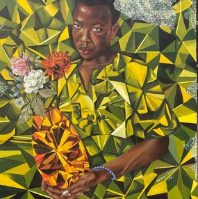 Painting, Nature embrace: A love letter from humanity, Israel Adedeji Kolawole