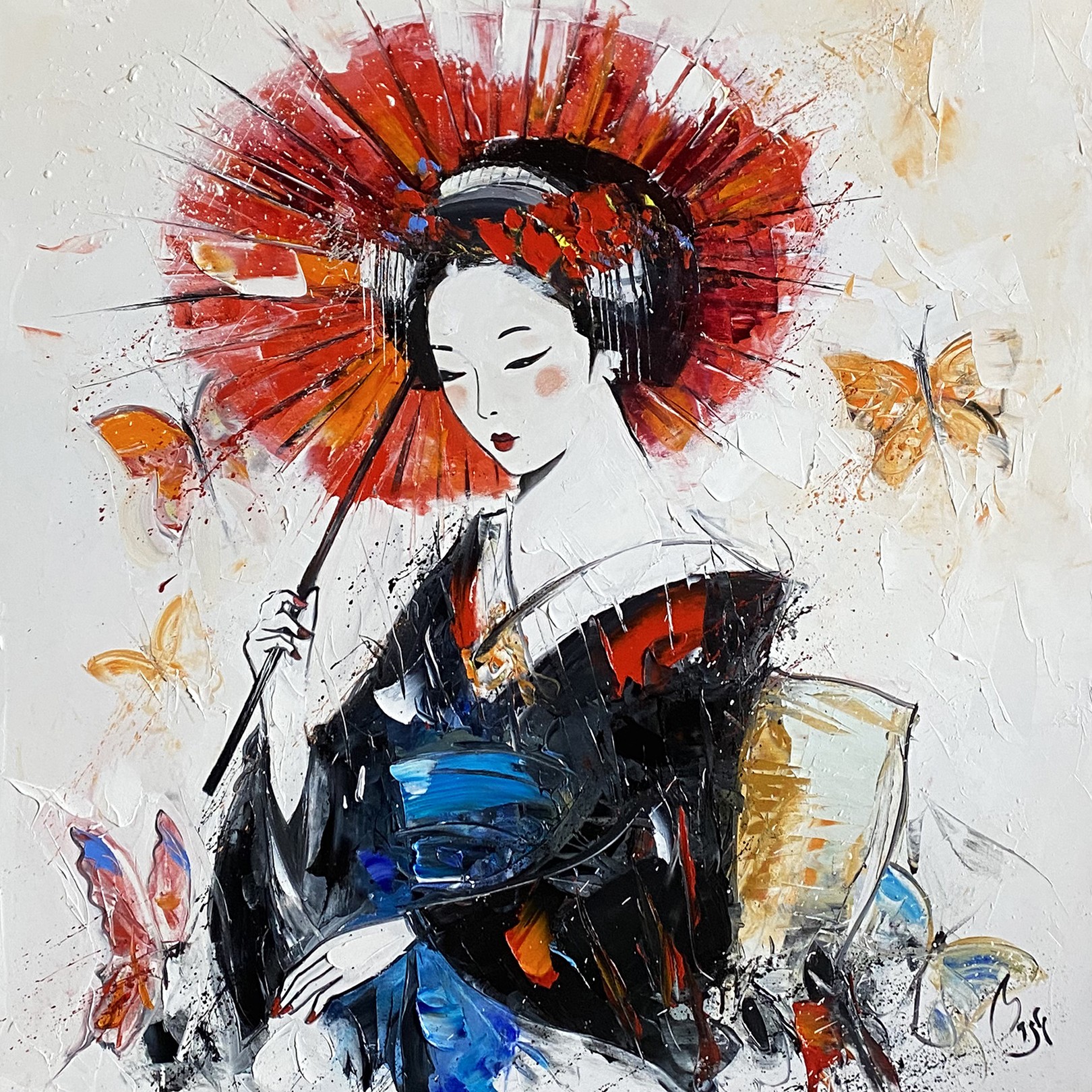 Louis Magre, Geisha aux papillons Louis Magre, Geisha aux papillons