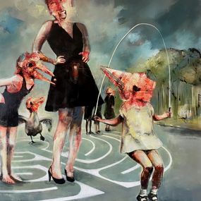 Peinture, Saut à la Corde, Loic Tarin Doud