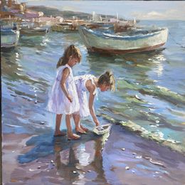 Pintura, Toy Boat, Maria Reznik