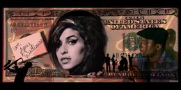 Drucke, Amy Winehouse Rehab Dollars, Joa Kena