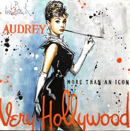 Painting, Audrey Hepburn, very Hollywood, Patrick Cornée