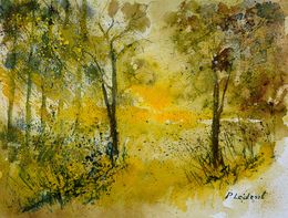 Painting, Autumn light, Pol Ledent