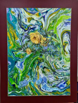 Peinture, Yellow Roses in Cold Water, Lilya Volskaya