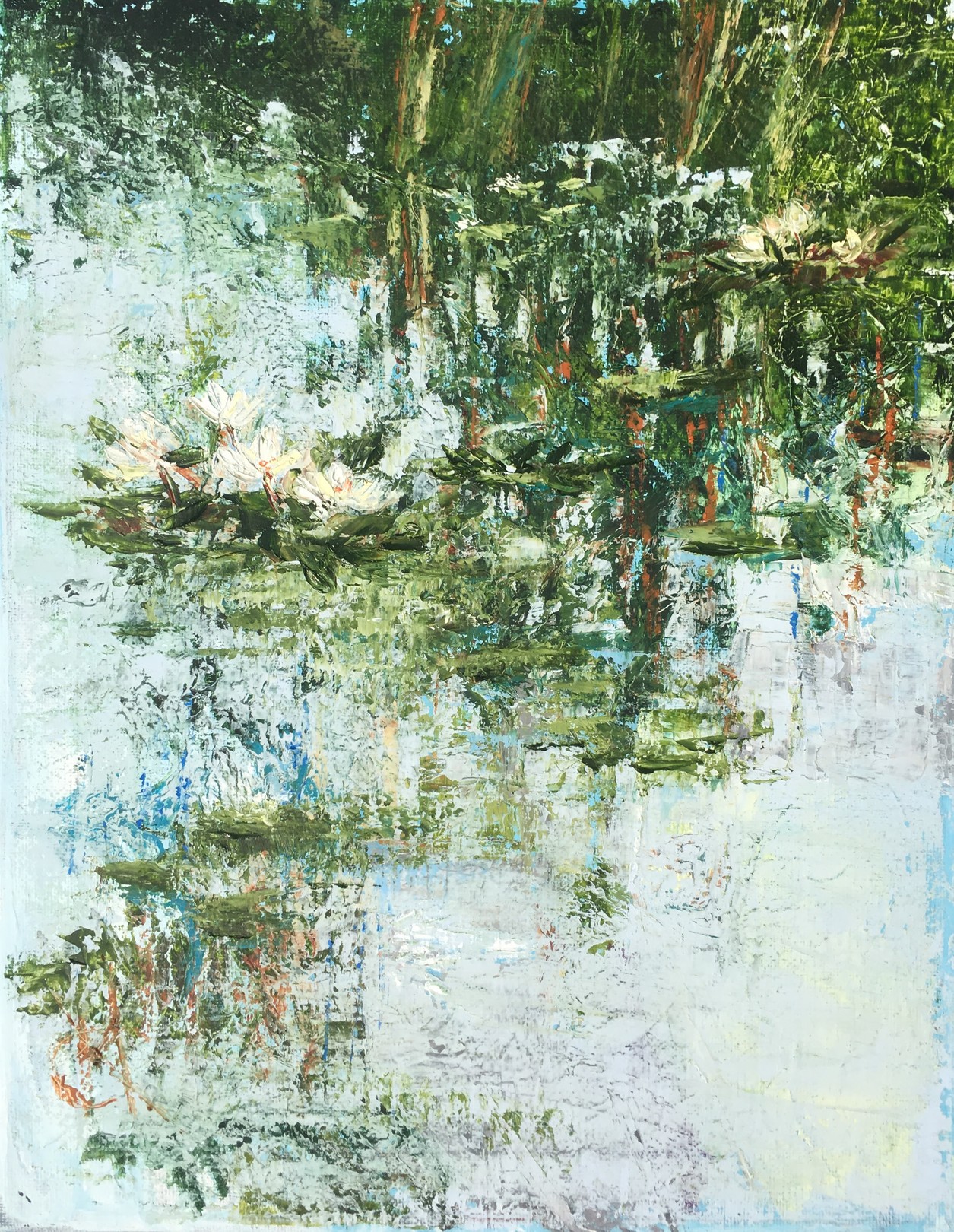Mariam Qureshi, Mirror of light Lilly Pond, Mariam Qureshi, Mirror of light Lilly Pond,