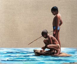 Pintura, African Boys, Ger Da