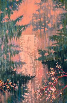 Painting, Sakura Waterfall, Ekaterina Prisich