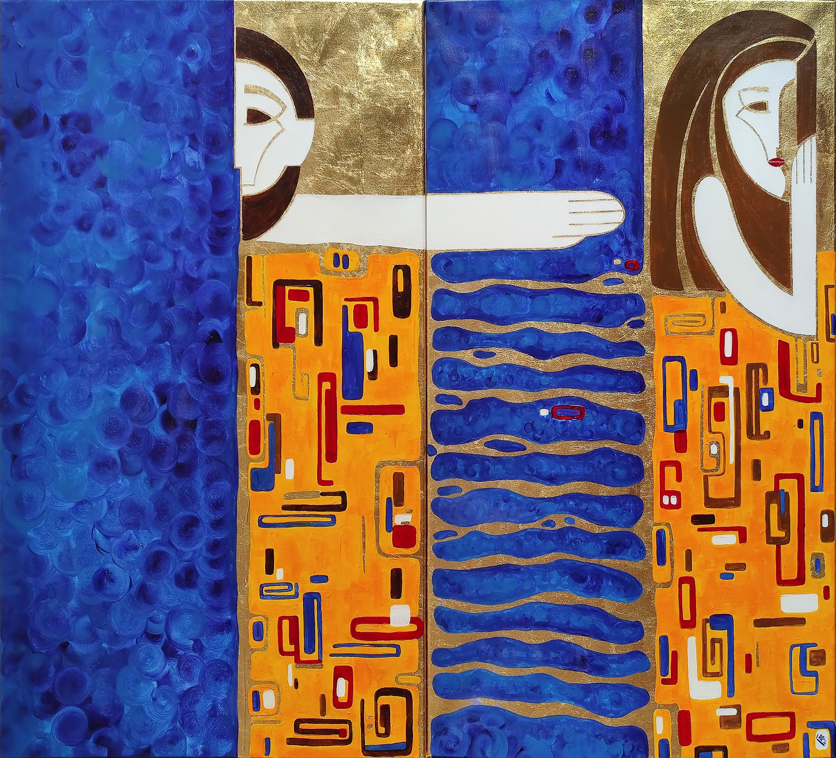 Yulia Belasla, Threads of fate, Diptych Yulia Belasla, Threads of fate, Diptych